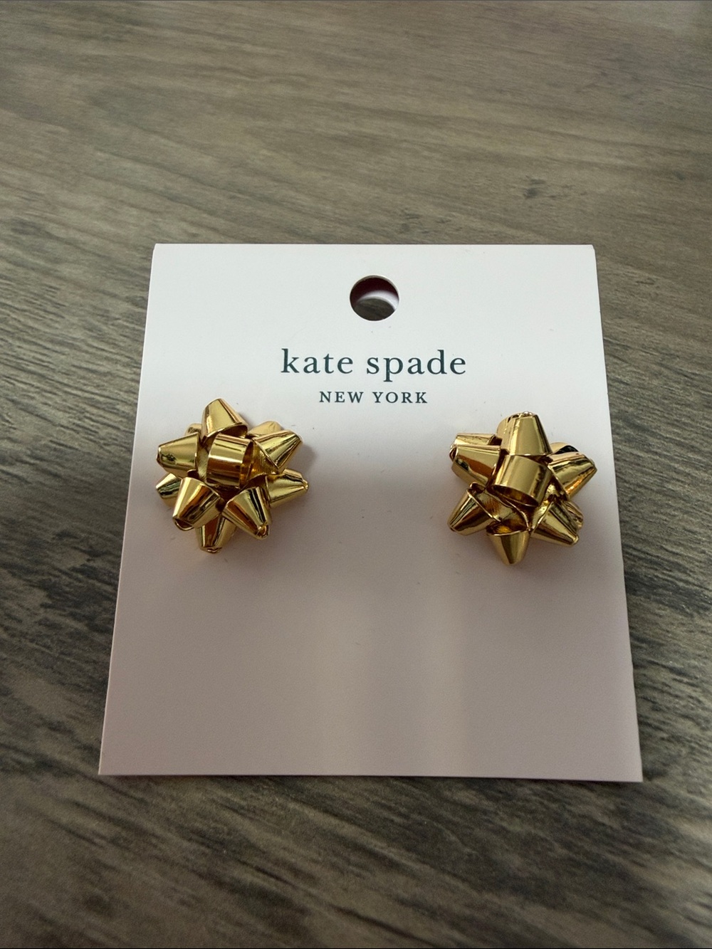kate spade Gold Bow Gift-Style Earrings